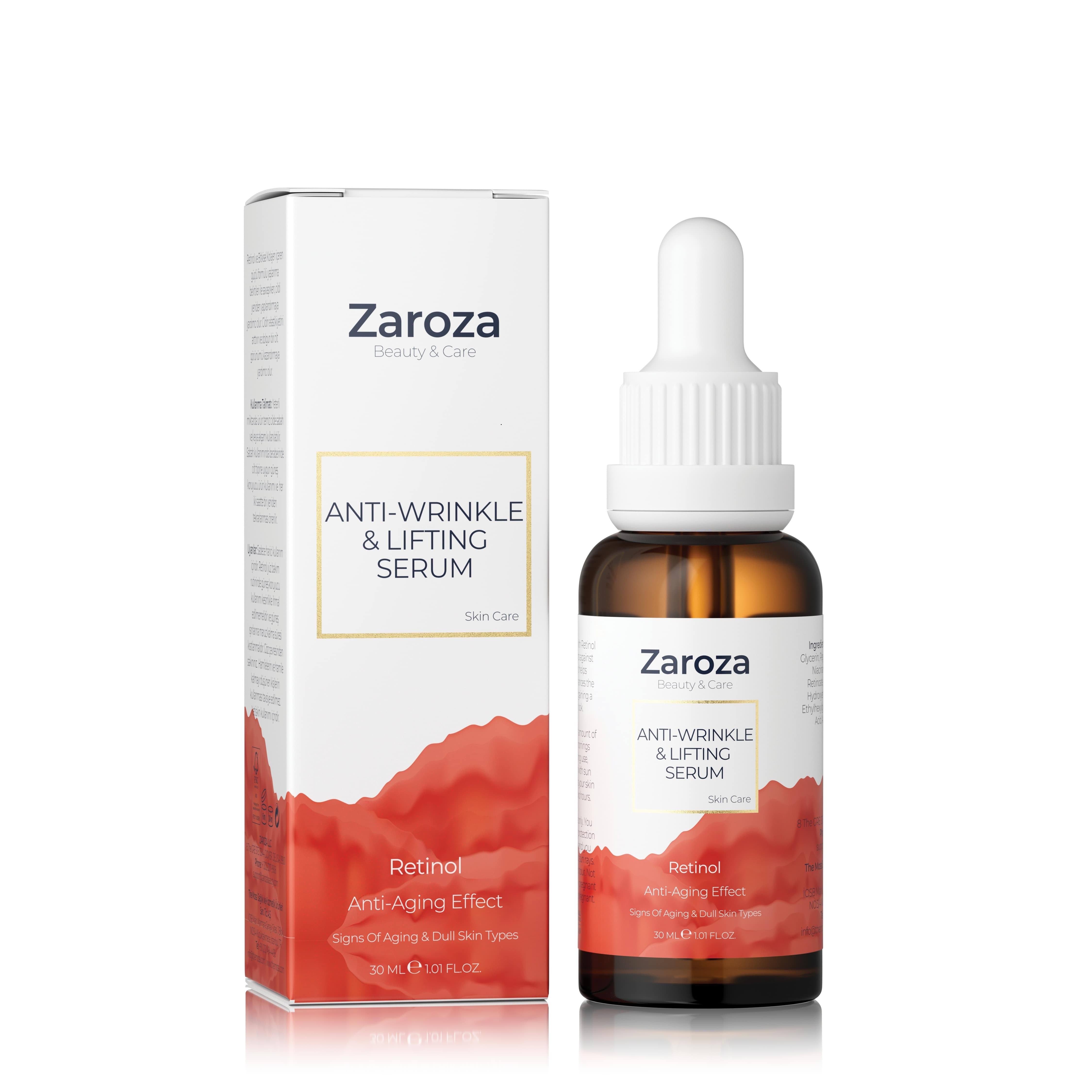 Zaroza Anti-Wrinkles & Lifting Retinol Serum 30ml with Collagen and Niacinamide
