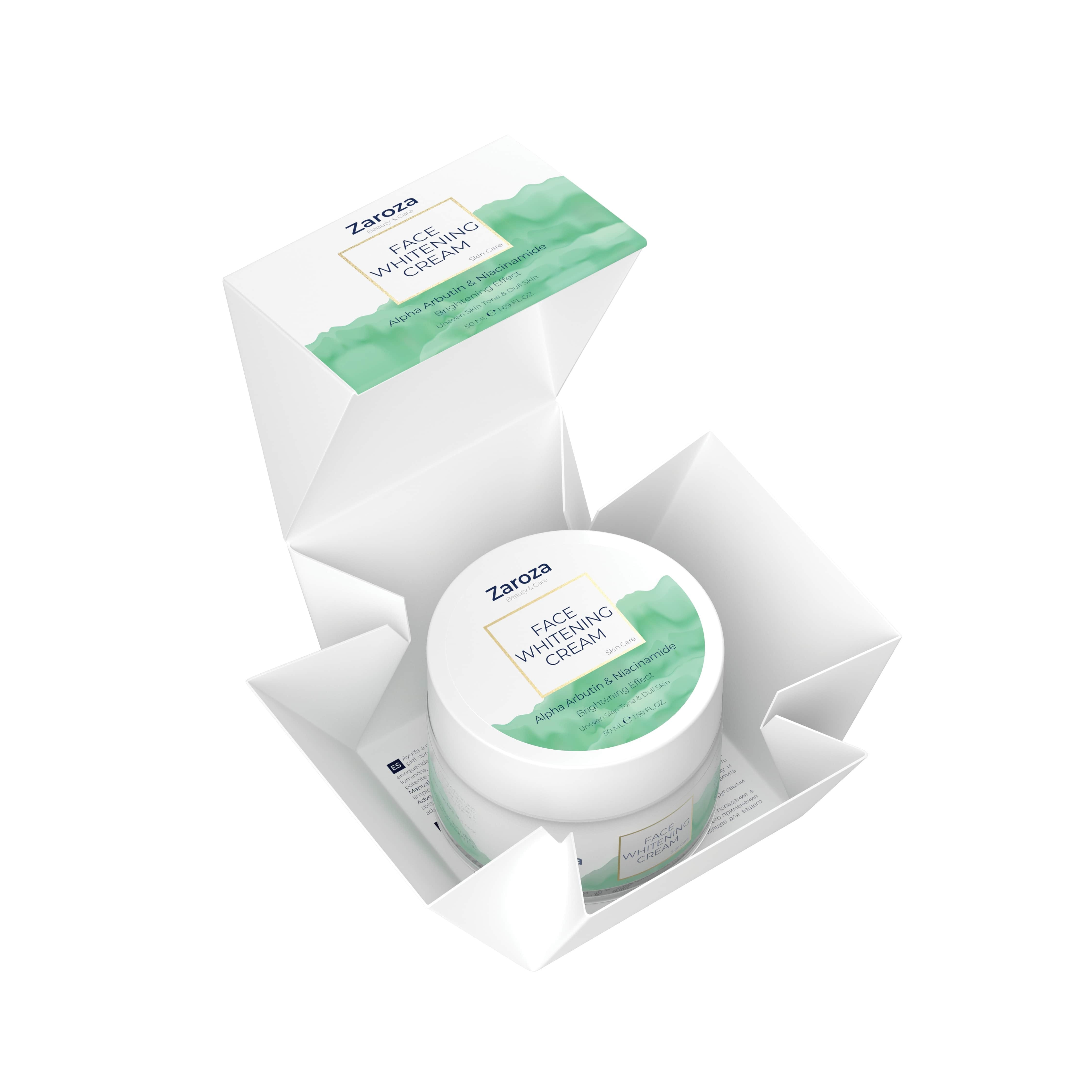 Zaroza Face Whitening Cream 50ml with Alpha Arbutin and Niacinamide