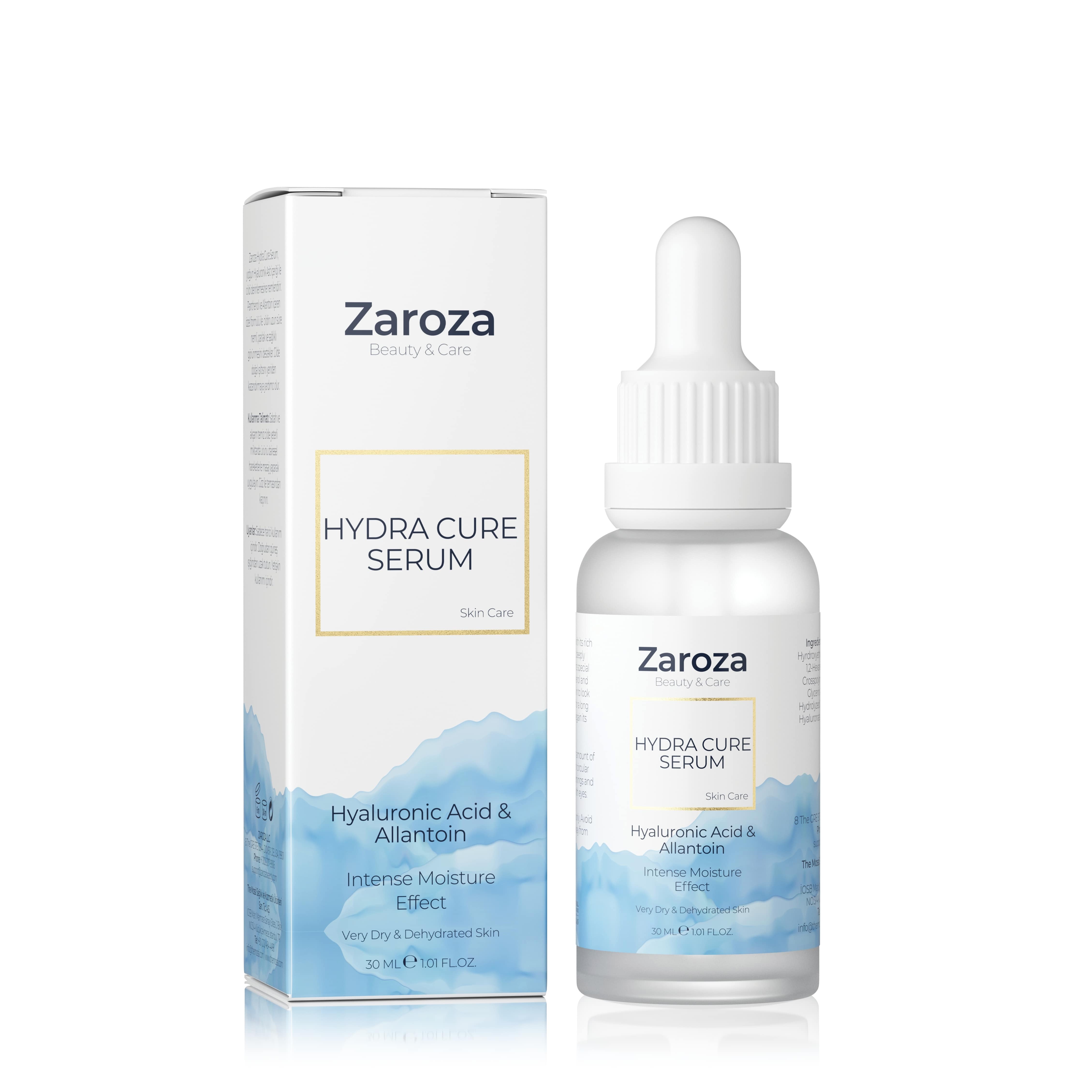 Zaroza Hydra Cure Serum 30ml with Hyaluronic Acid for Deep Hydration