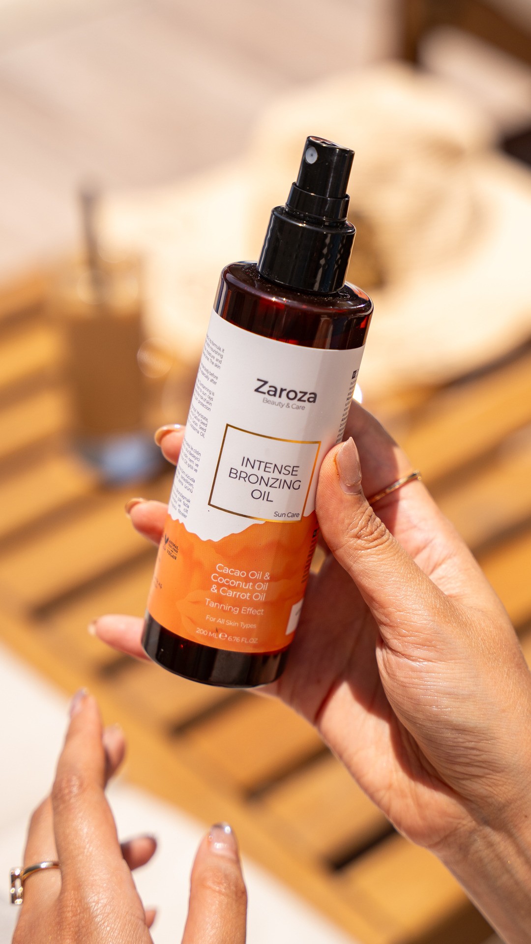 Zaroza Intense Bronzing Oil 200ml with Carrot Oil and Coconut Oil