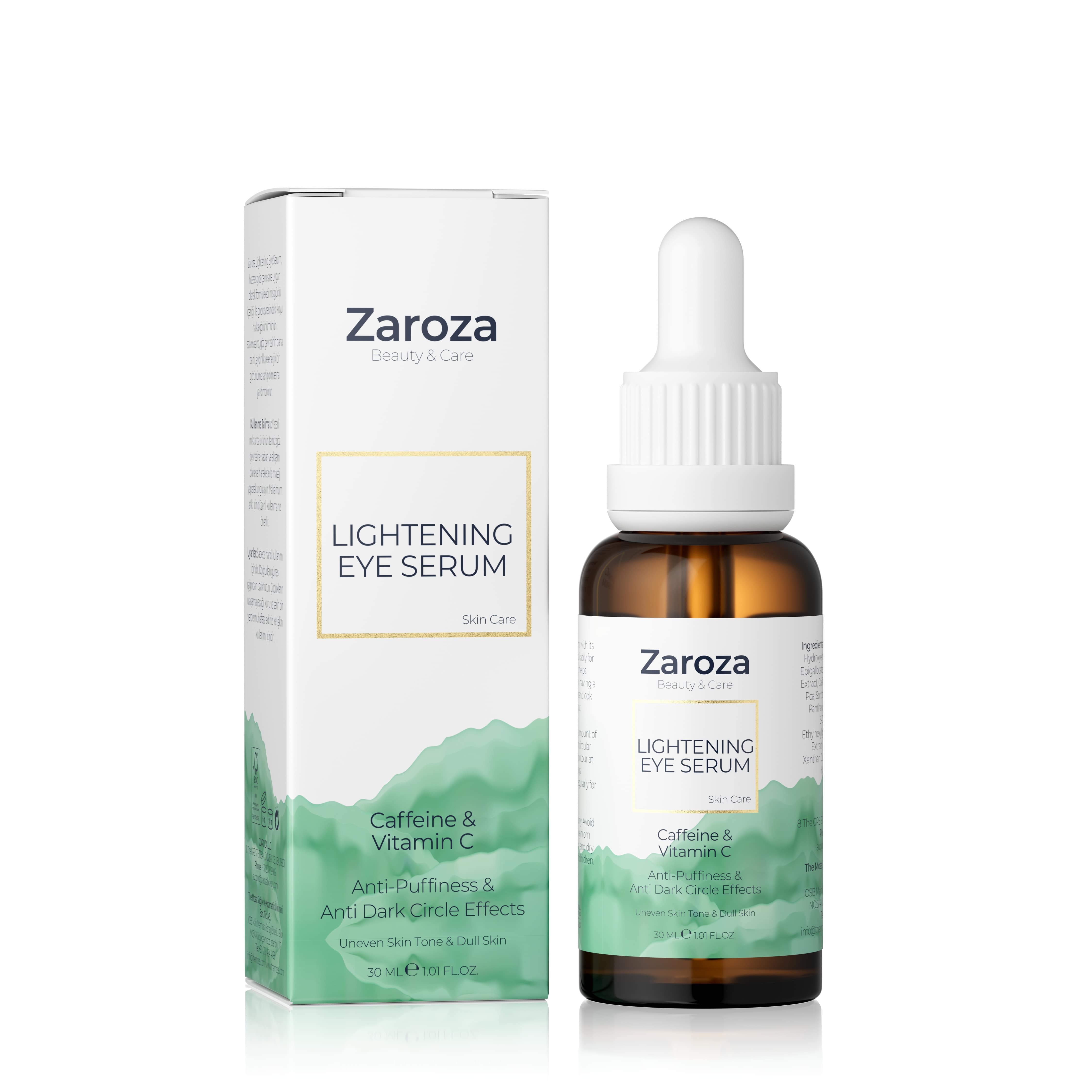 Zaroza Lightening Eye Serum 30ml with Caffeine and Vitamin C